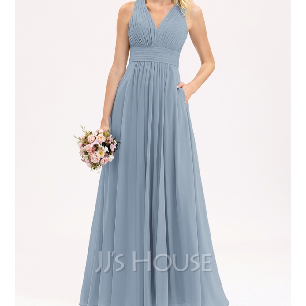 BRAND NEW dusty blue bridesmaid dress